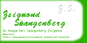 zsigmond spangenberg business card